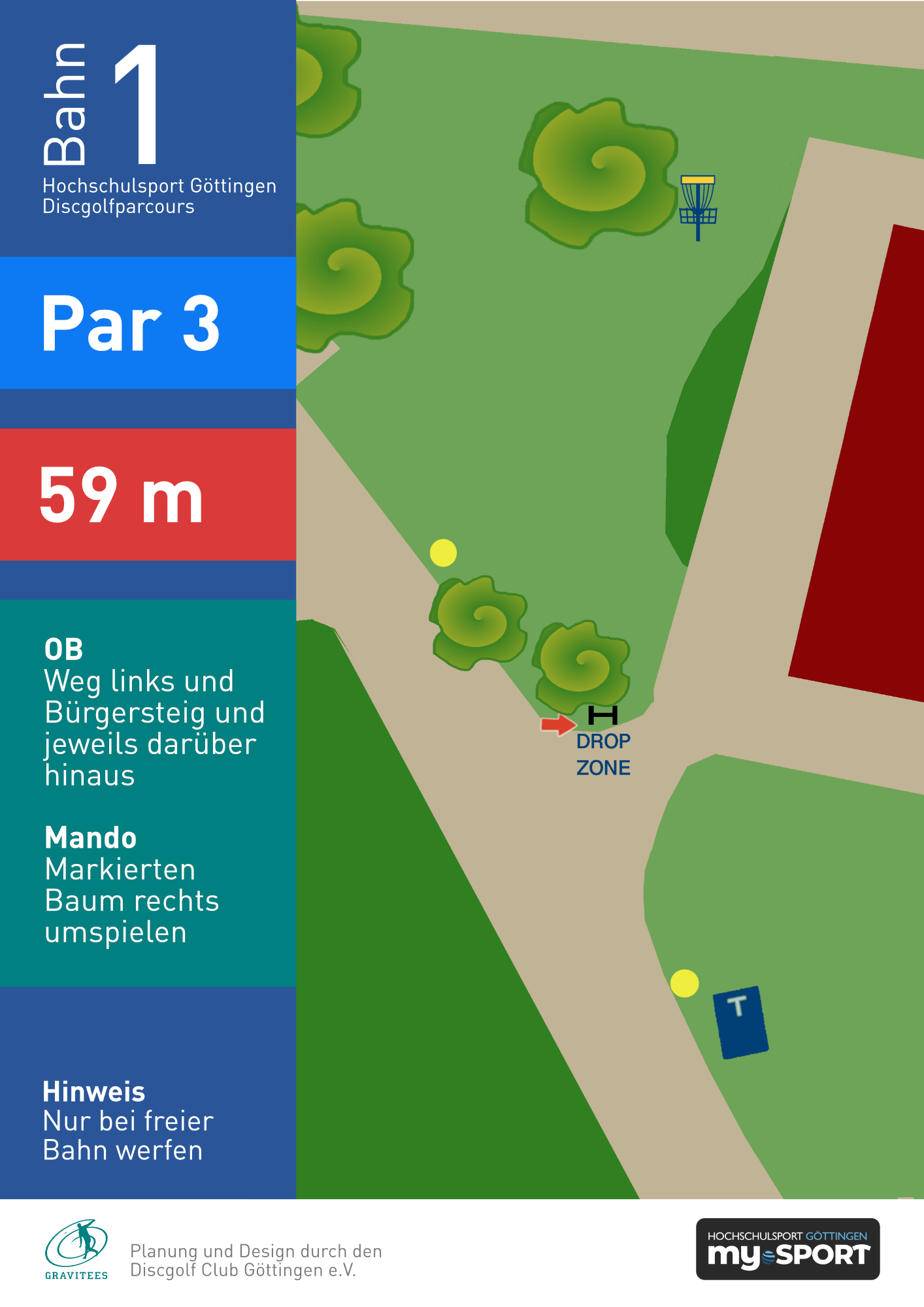 Disc Golf Parcours im Sport- und Freizeitpark in Bichlbach